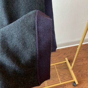 Gray and Purple Cashmere Scarf